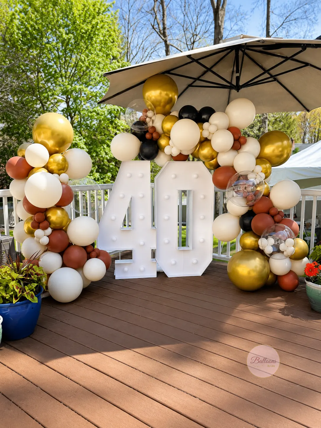 30th Birthday Balloon Garland Decor NJ