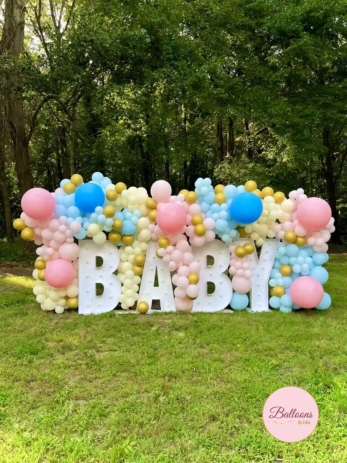 Pink Red Balloon Garland