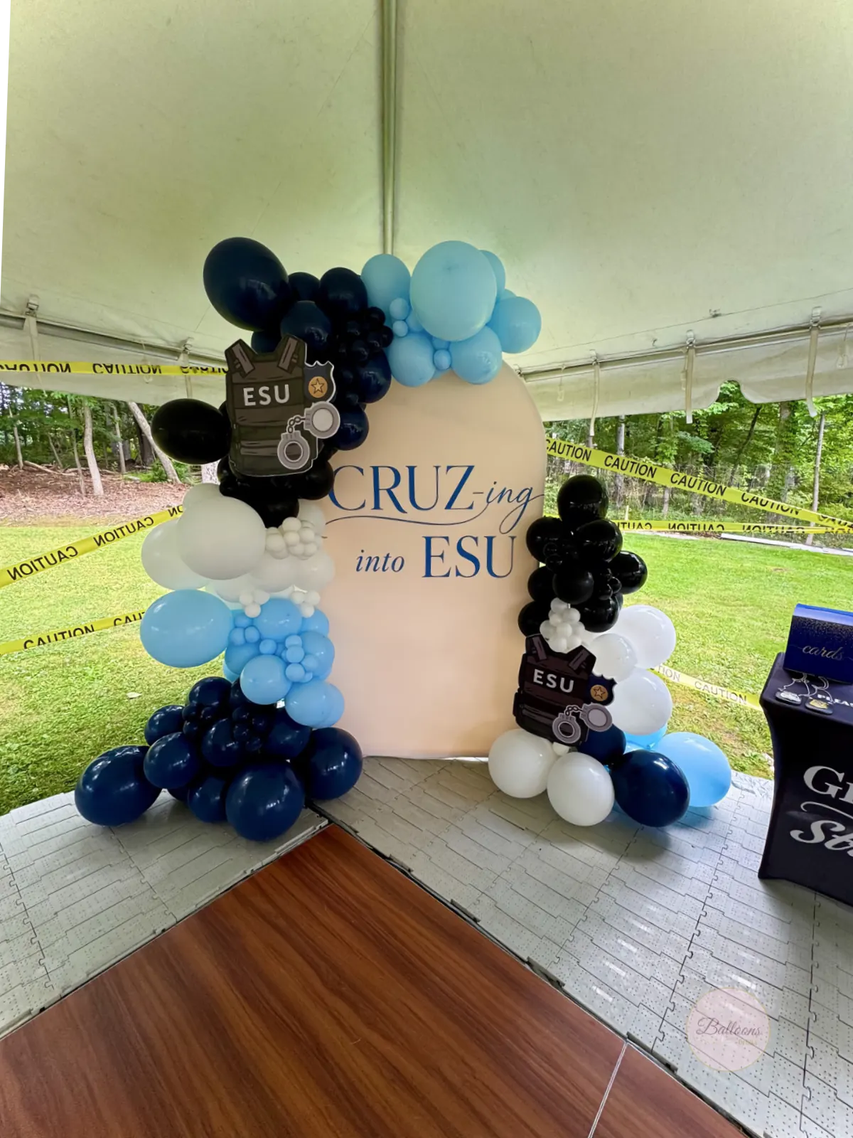 luxury balloon wall for event photo booth NYC