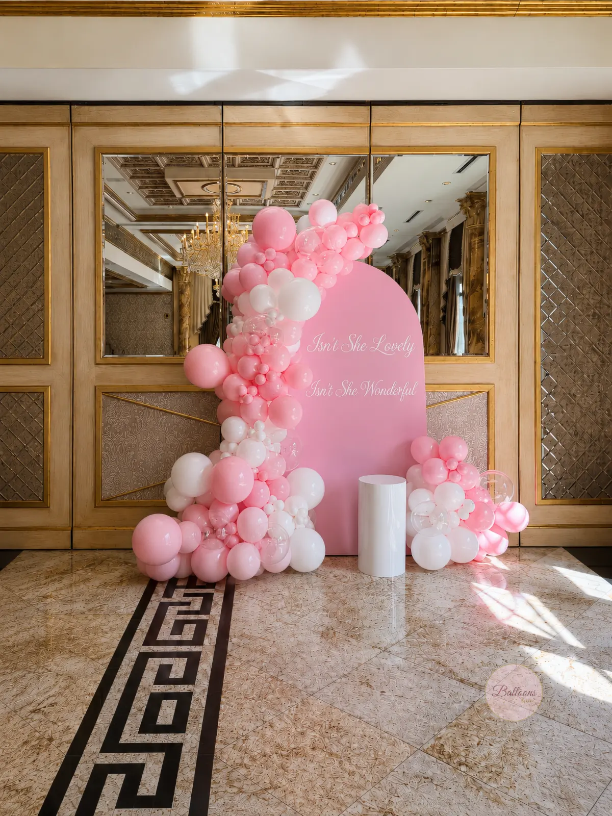 luxury balloon wall for event photo booth NYC