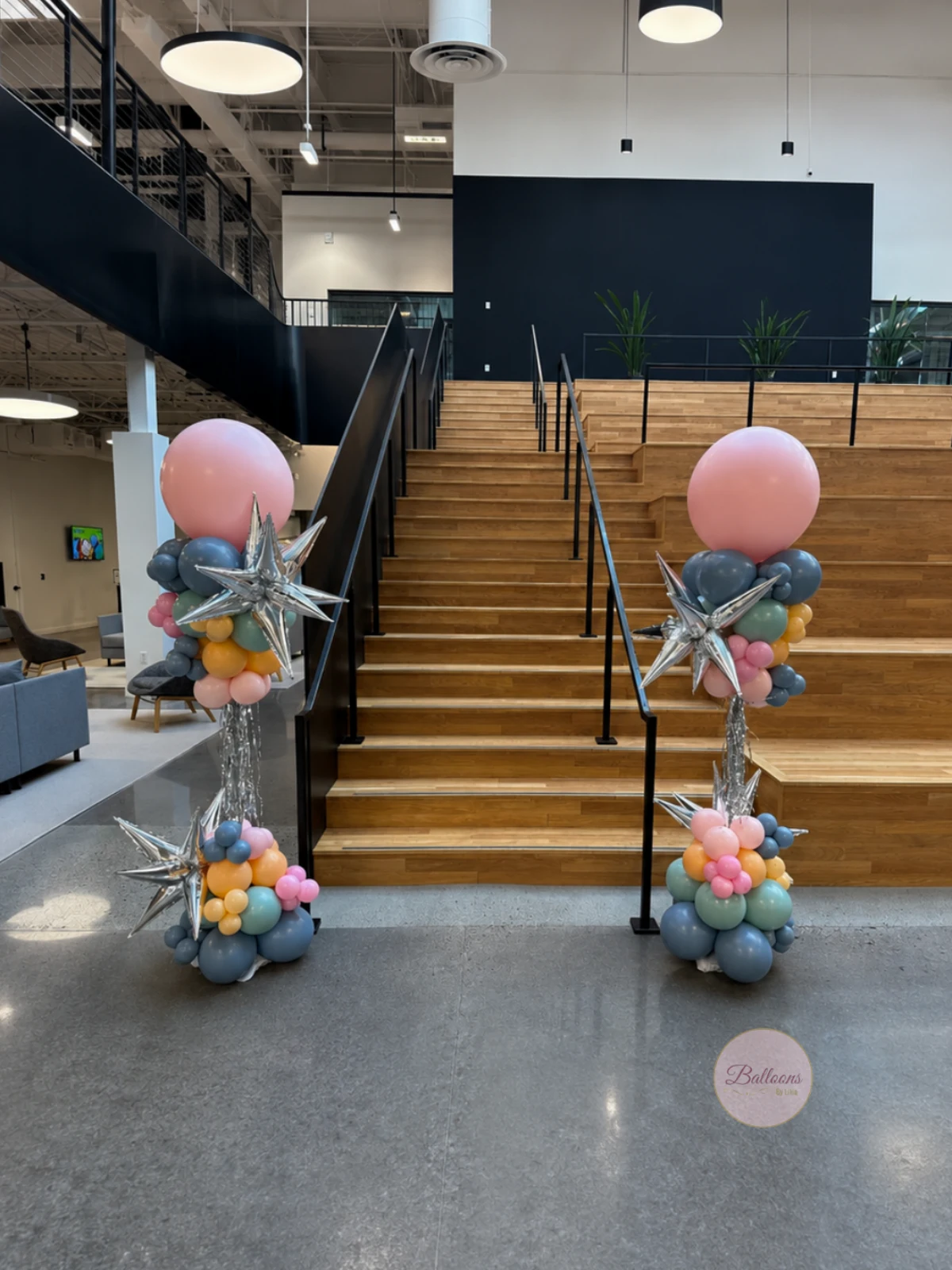 Corporate Balloon Decor Columns in NJ and NYC