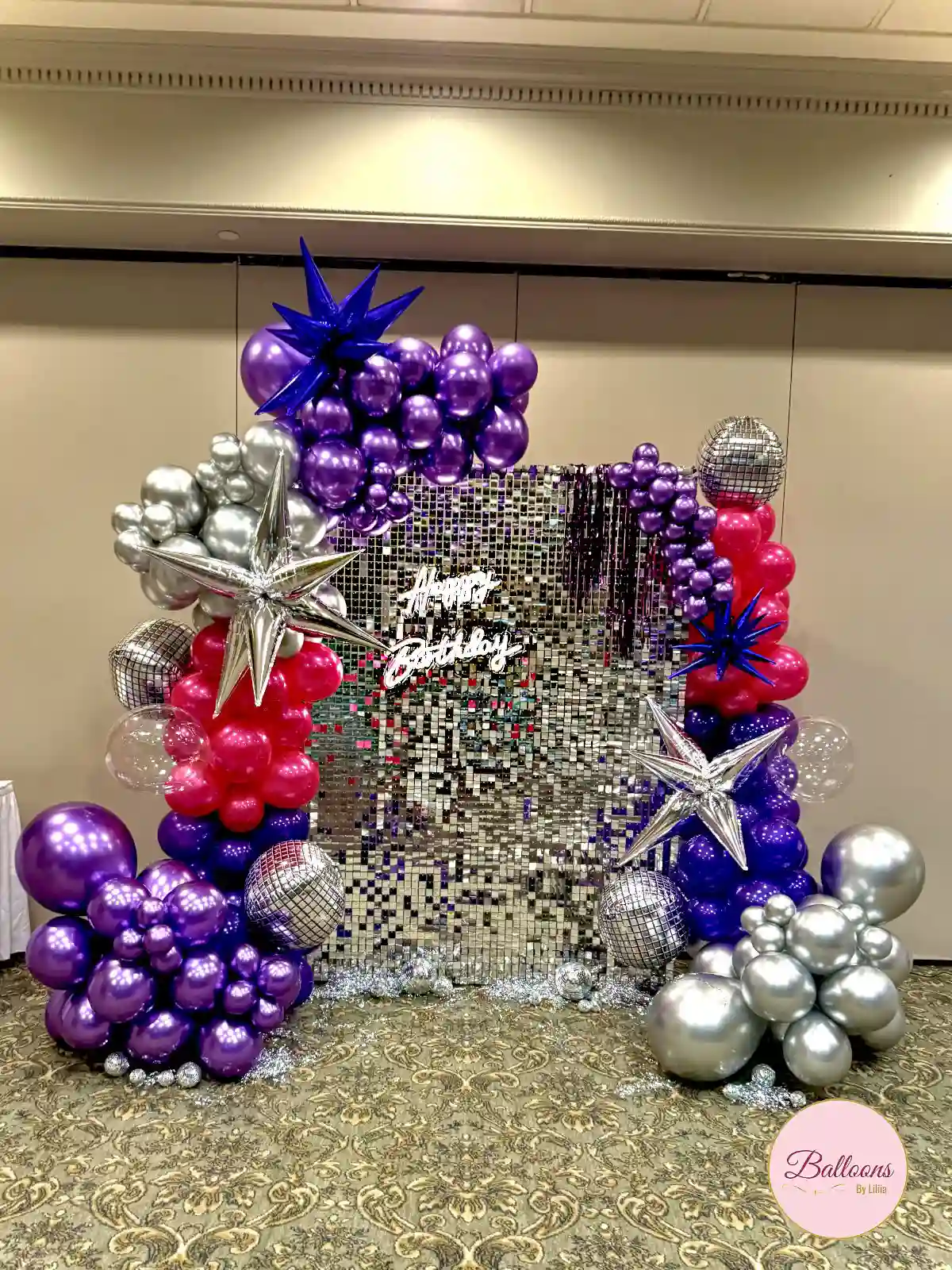 balloon decor for 18th birthday celebration NYC