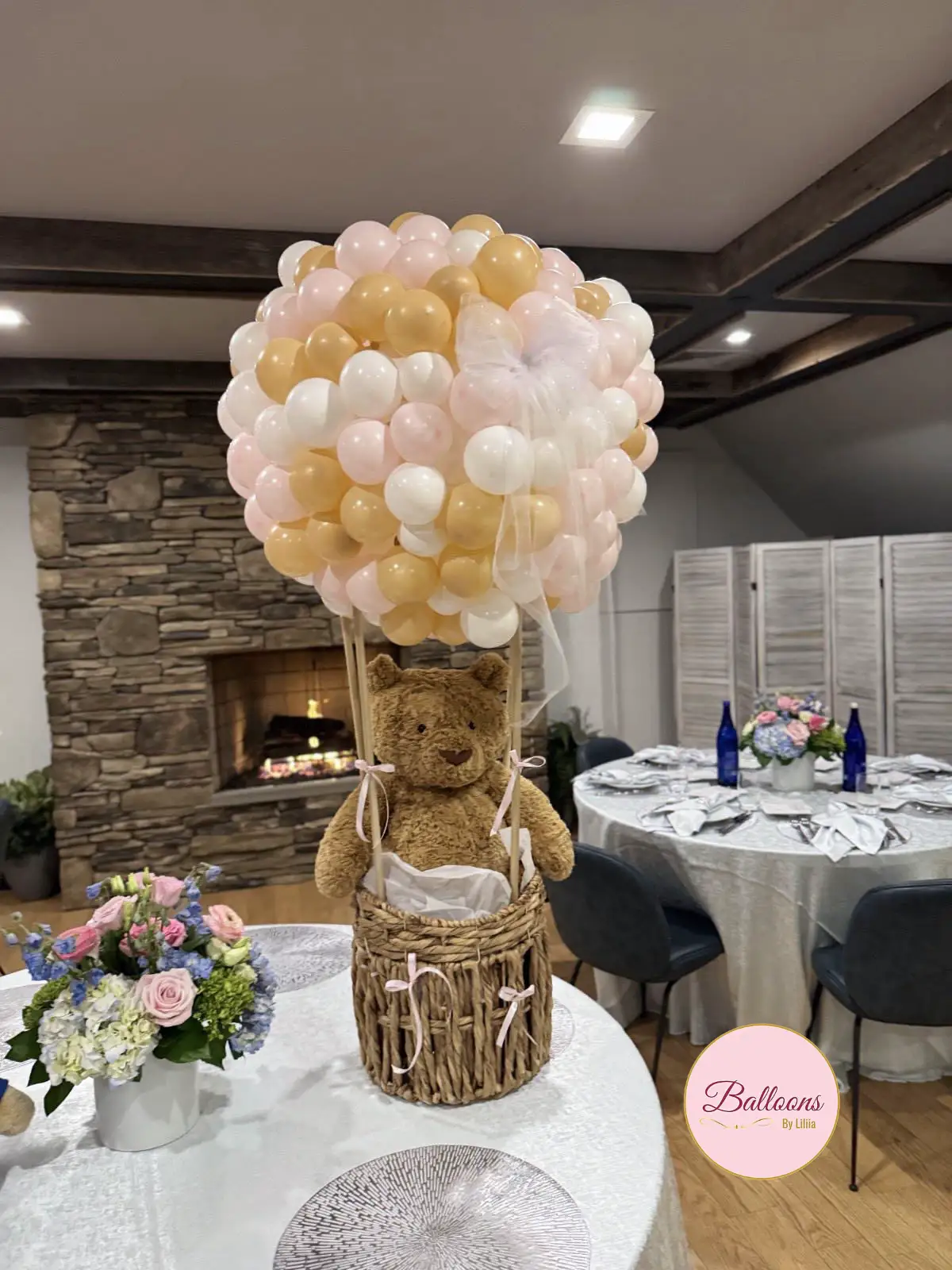 Brown Bear Hot Air Balloon Decor in NJ and NYC