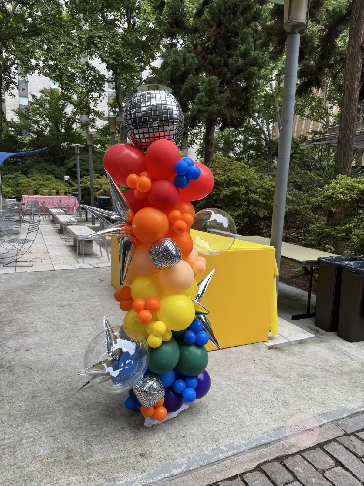 Corporate Balloon Decor Columns in NJ and NYC