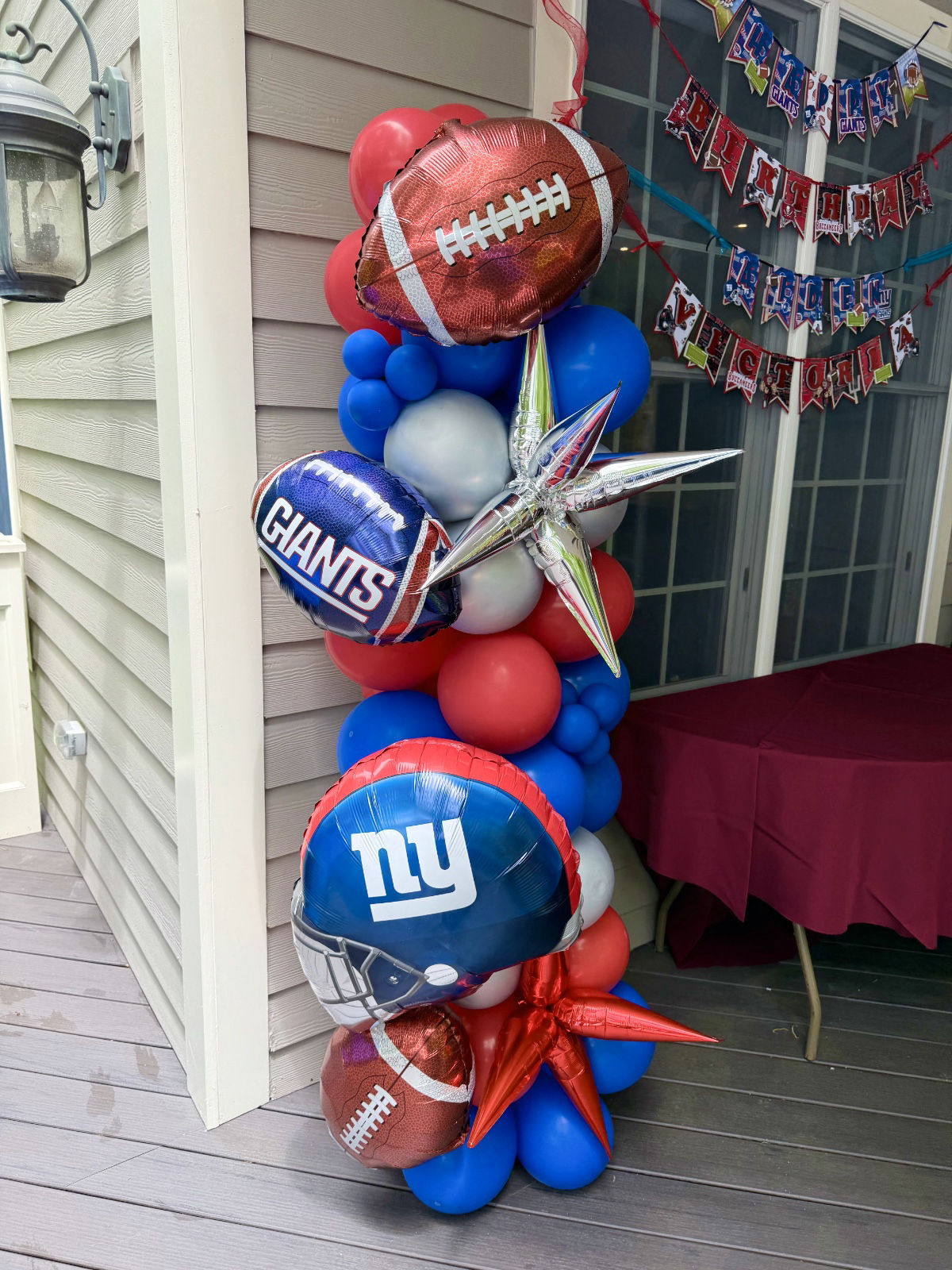 Football Balloon Column