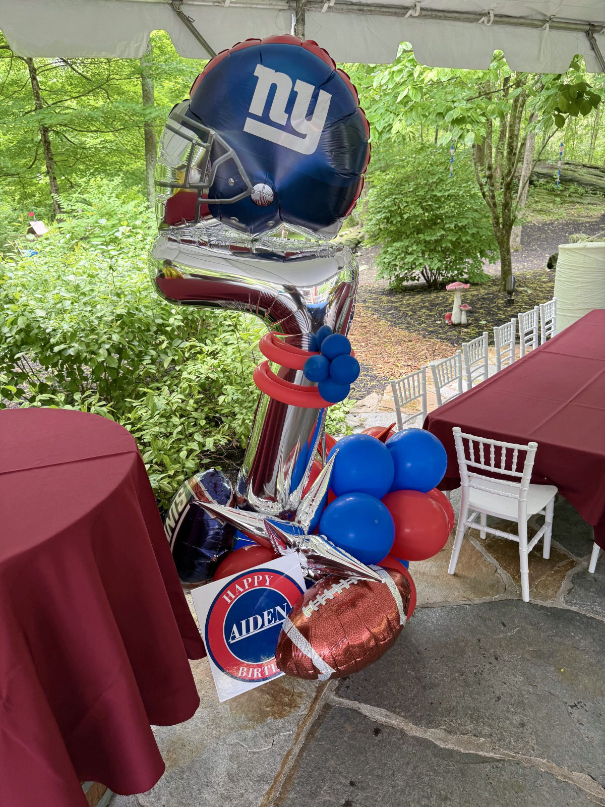 Football Balloon Columns