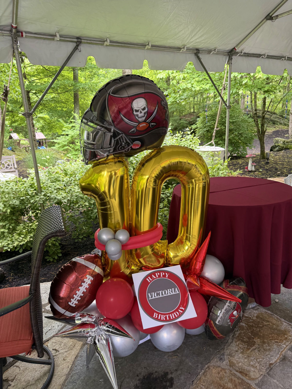 Football Balloon Columns