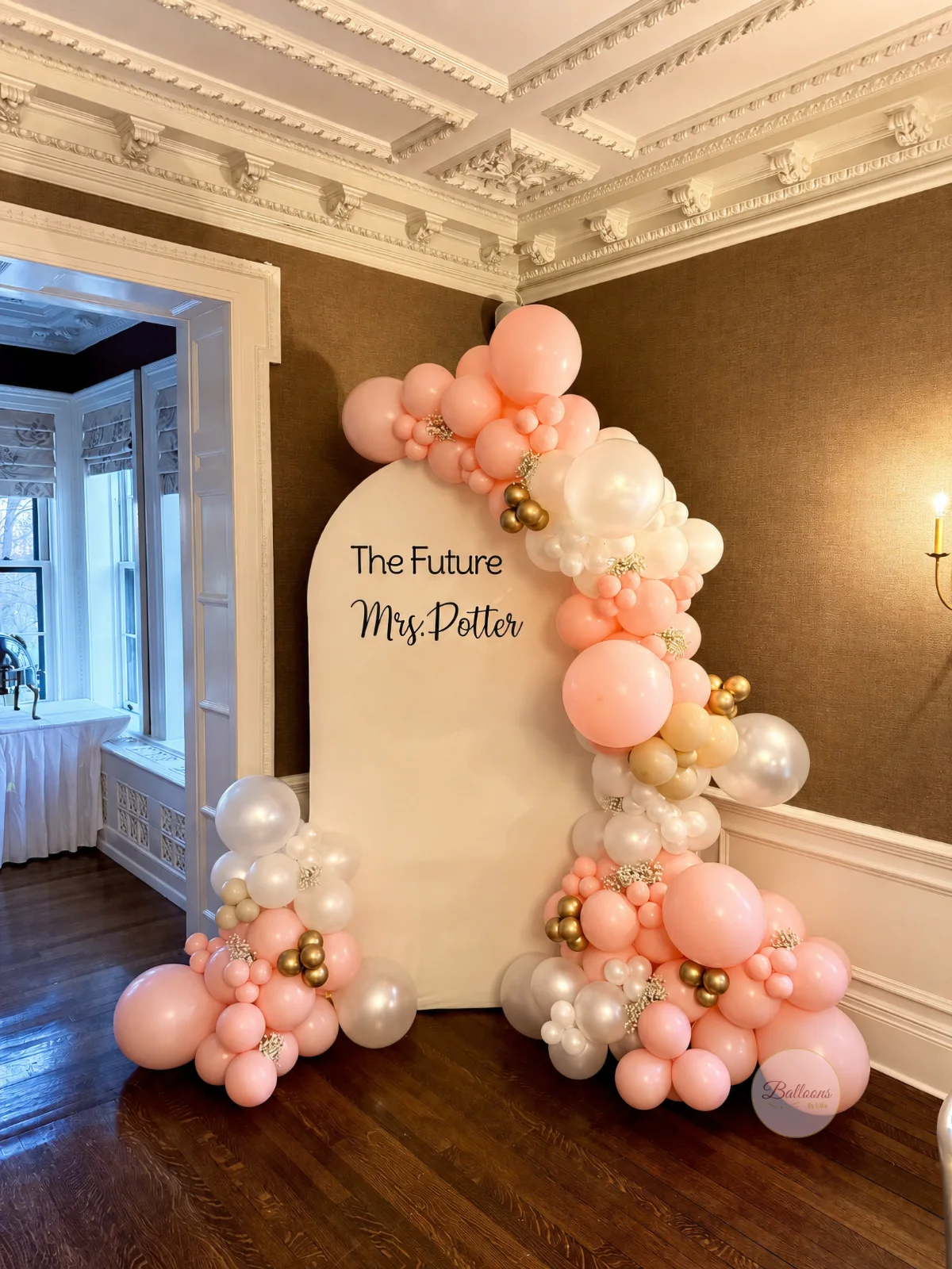 luxury balloon wall for event photo booth NYC