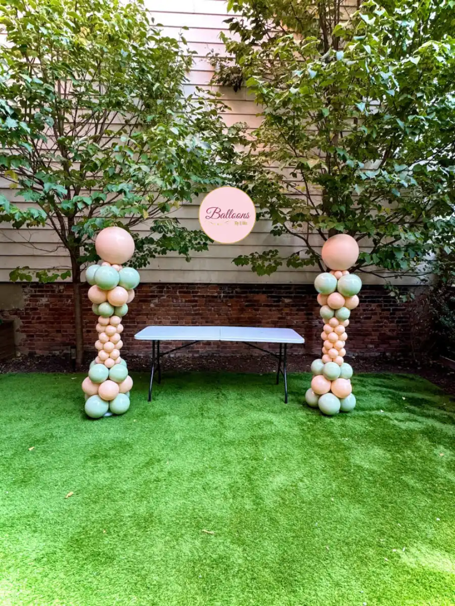 Happy Birthday Balloon Columns in Hoboken NJ