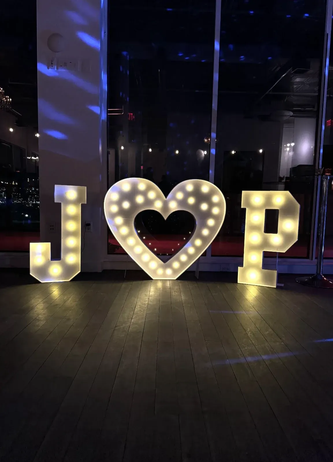 Marquee letters and numbers in New Jersey