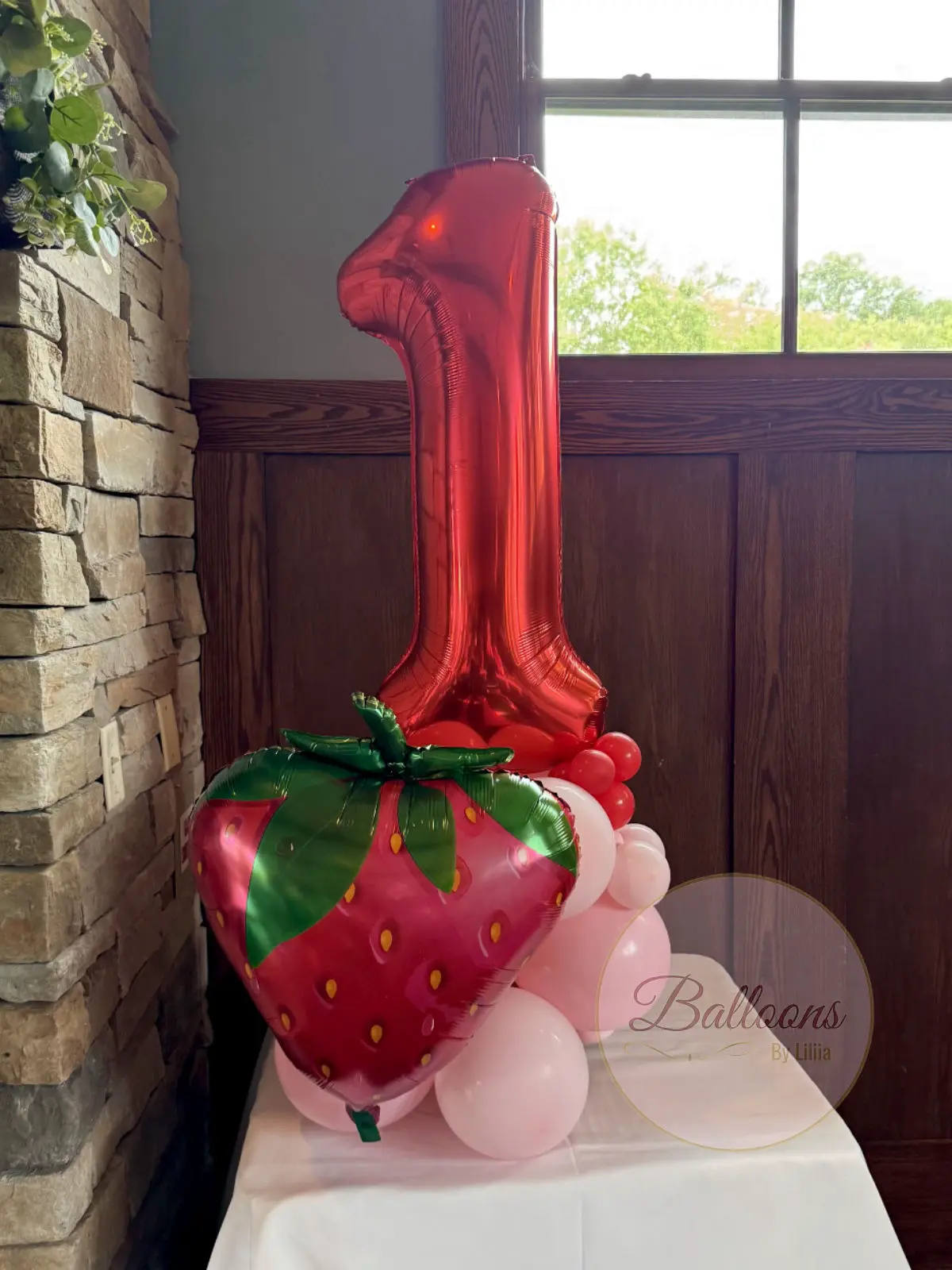 Strawberry Balloon Bouquet in NJ and NYC