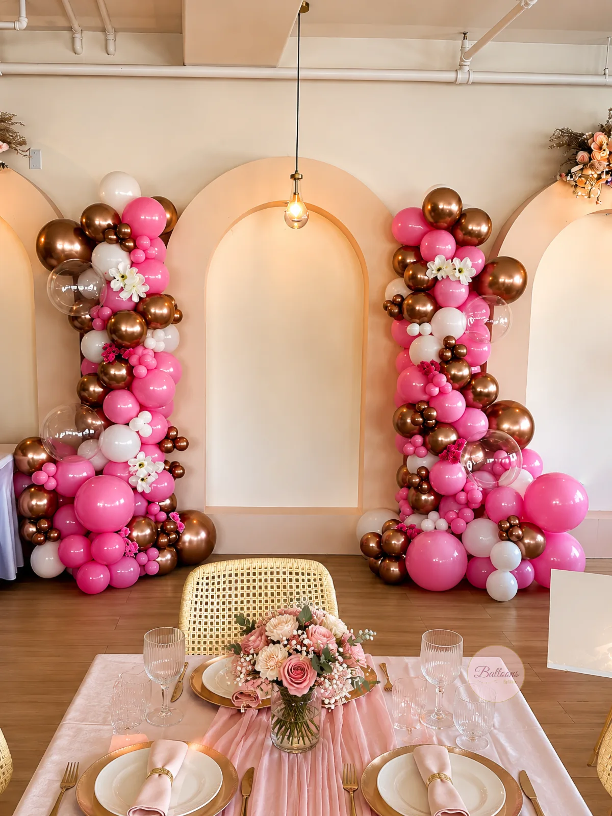 Pink Red Balloon Garland Decor in NJ