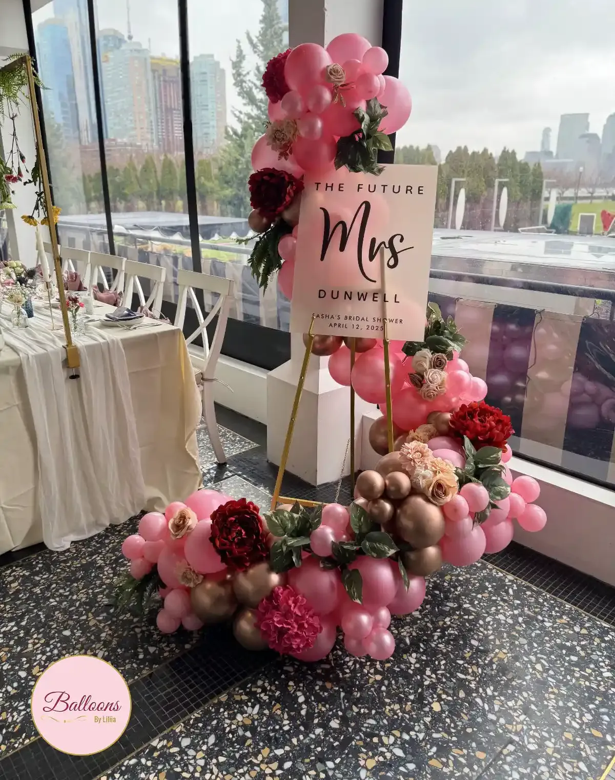 Bridal Balloon Welcome Sign in NJ and NYC