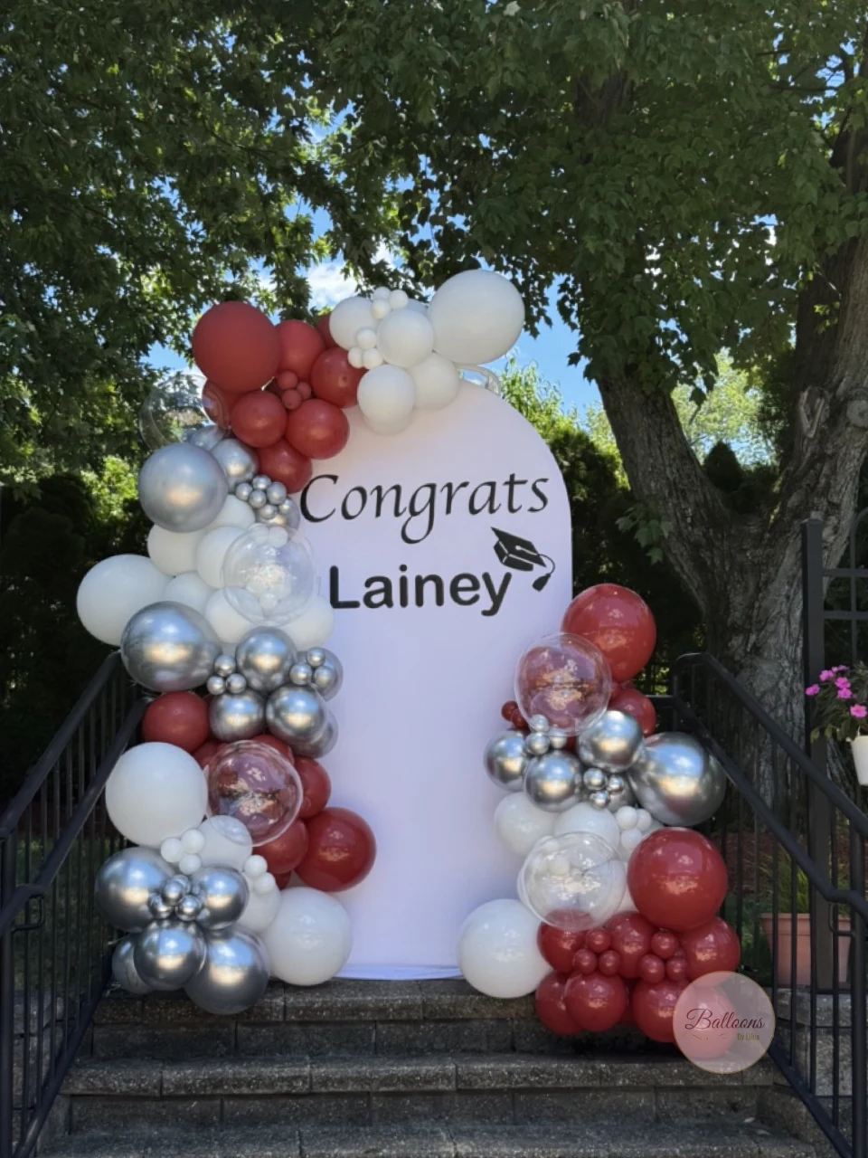 luxury balloon wall for event photo booth NYC