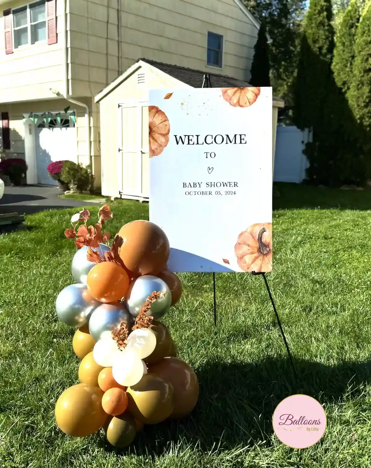 Corporate Welcome Sign Balloon Decor