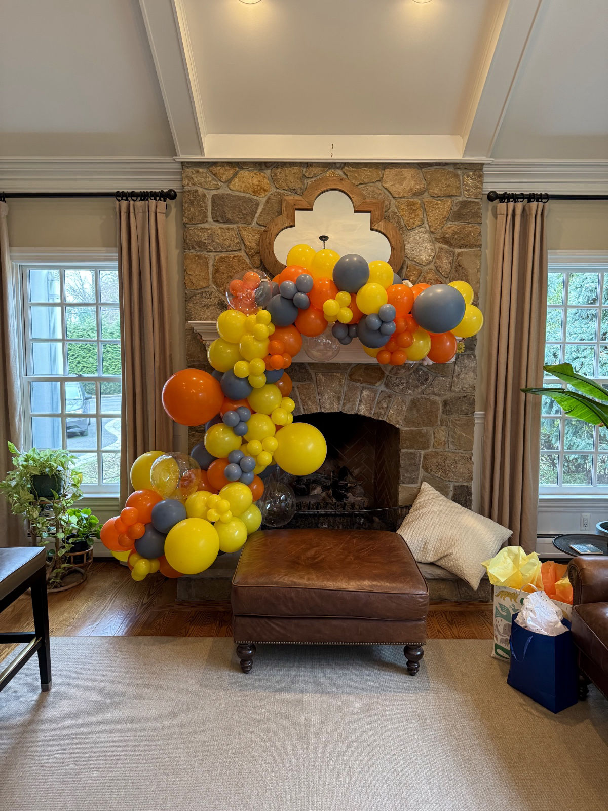 Yellow Orange Balloon Garland